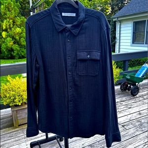 Men Outerknown waffle shirt in dark gray